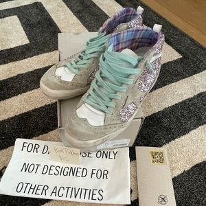 Golden goose mid star pink glitter 39 box dust bag